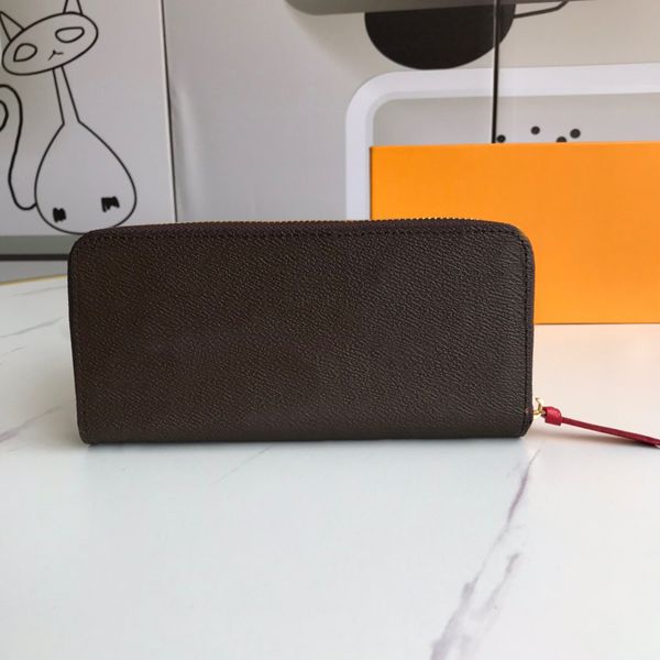 

high wallet clutch designers wallet purses woman with luxurys fashion monogrames clemence long bag quality holder purse card box dust p tehv, Red;black
