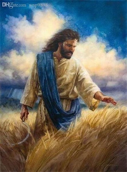 

nathan greene reaping the harvest jesus great commissi home decor handpainted &hd print oil painting on canvas wall art pictures , f2101026