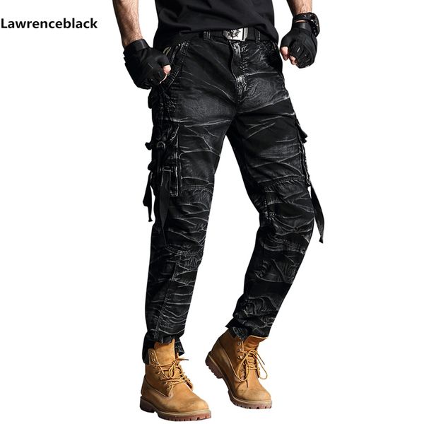

cargo pants mens band tactical camouflage military pants men rip-sswat soldier combat trousers militar work army outfit 6661 201110, Black