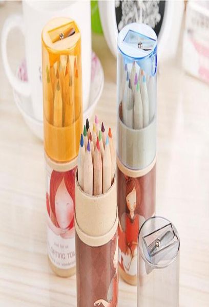 

12colors colorful gel ink pen office supplies baby gift color pen baby doodle toy with pencil sharpener lyq wmtwvk