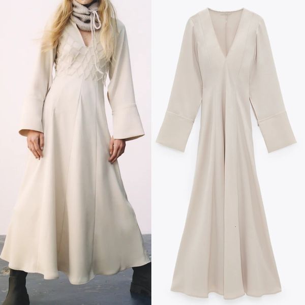 

2021 new vintage voluminous midi women v neck sleeve a-line long dress woman elegant party ladies dresses shzl, Black;gray