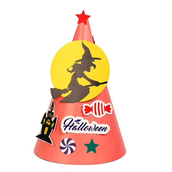 

хэллоуин шляпа дети diy бумага тыква ведьма шляпа детский сад handmade материал пакет творческие игрушки хэллоуин шляпа wmtsca