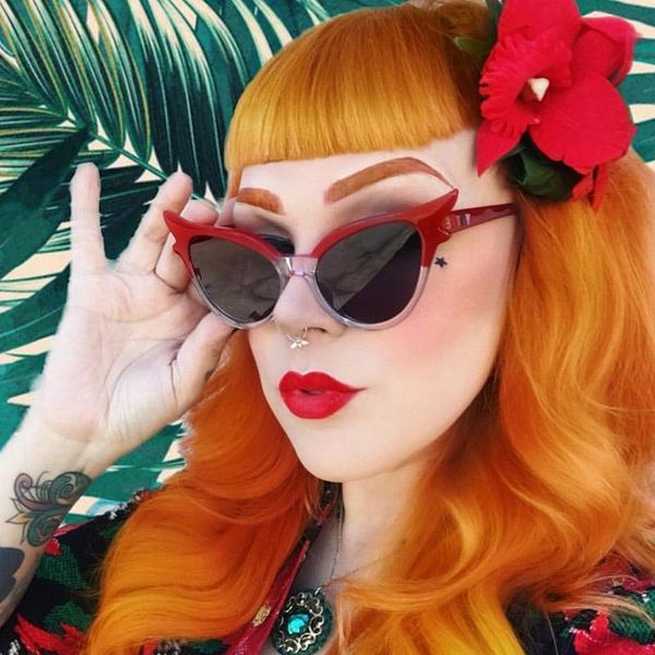 

sunglasses women small cat eye 2021 vintage fashion brand designer red shades eyewear square sun glasses uv400 gafas de sol, White;black