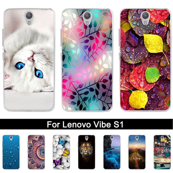 

silicone case s1a40 pint back phone cover soft tpu shells for lenovo vibe s1 a40 fundas coque