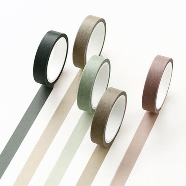

2016 ength creative pure color practical decorative adhesive tape scrapbooking masking washi tape school office supplies h