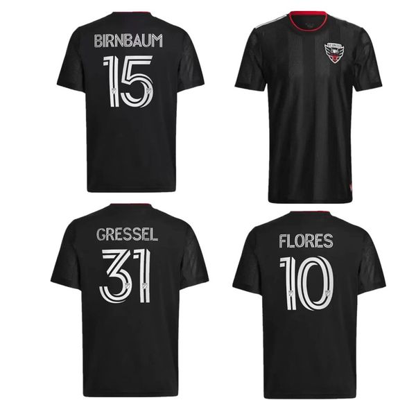 

mls 2022 2023 washington dc united soccer jersey 16 perez 4 hines-ike 13 brillant 5 moreno 31 gressel canouse rooney football shirt kits, Black;yellow