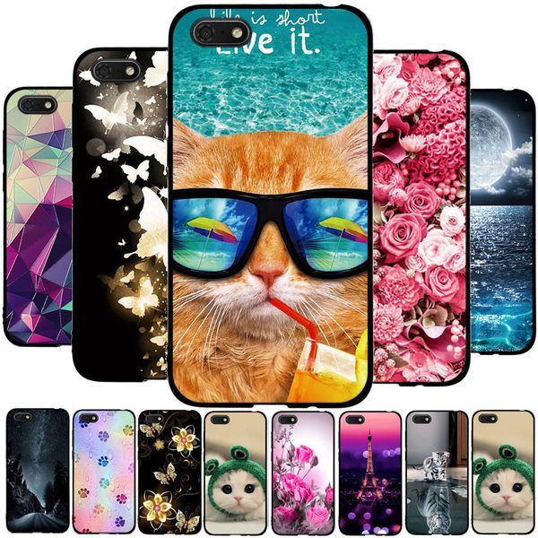 

huawei y5 prime silicone sheath, tpu mobile phone honor case 7a 7s, fashion honor case 7