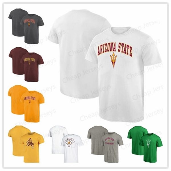 

short sleeve t-shirt breathable arizona state sun devils scorcher hometown collection fashion summer round neck tee shirt, Gray;blue