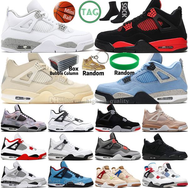

sail oreo black cat 4 4s men jorden basketball shoes bred university blue fire red thunder white cement starfish wild things metallic diy me