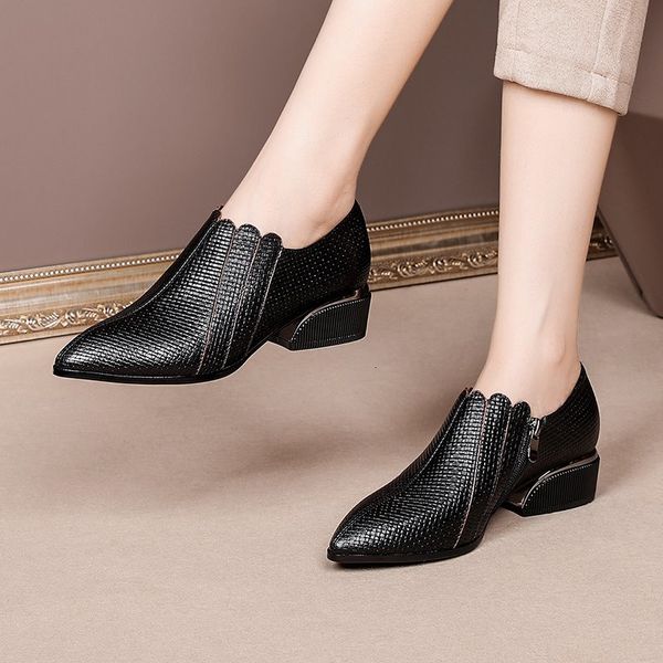 

genuine 2021 new women's zip-spring pumps shoes ecxk, Black