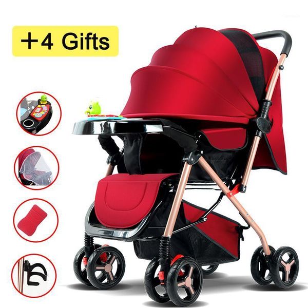 

strollers# luxury 2 in 1 baby stroller big wheel for winter folding child pram pushchair up to 6 years old travel1