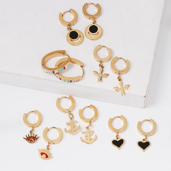 

fashion women ear cuff bohemia cz rhinestone small hoop earrings for party wedding jewelry brincos, Golden;silver