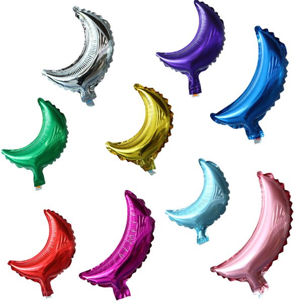 

10" moon design foil balloons aluminium air balloons birthday party wedding xmas decorations helium foil balloon kids toys wholesale pr