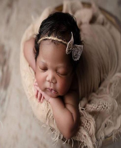 

baby girl headband infant hair accessories cloth tie bows headwear tiara gift toddlers bandage ribbon newborn headwrap wmtbhv, Slivery;white