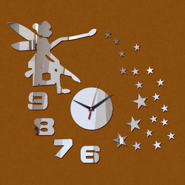 

new acrylic mirror wall clock 3d stickers quartz watch watches diy sticker home decorating large modern living room clock q bbynpv