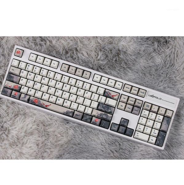 

5 sides dye-sublimation ink koi nobori carp keycap mechanical keyboard keycaps 24bb1