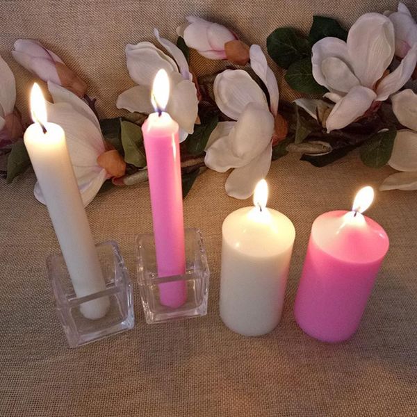 

christmas valentine's day scented candles classical colorful candle for wedding decoration column wax smokeless fragrant candle wmtcwb
