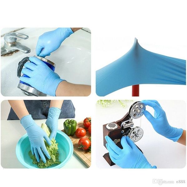 

factoryb47bfactorydcg6nitrile latex) powder disposable blue (non - pack of 100 pieces anti-skid anti-acid gloves