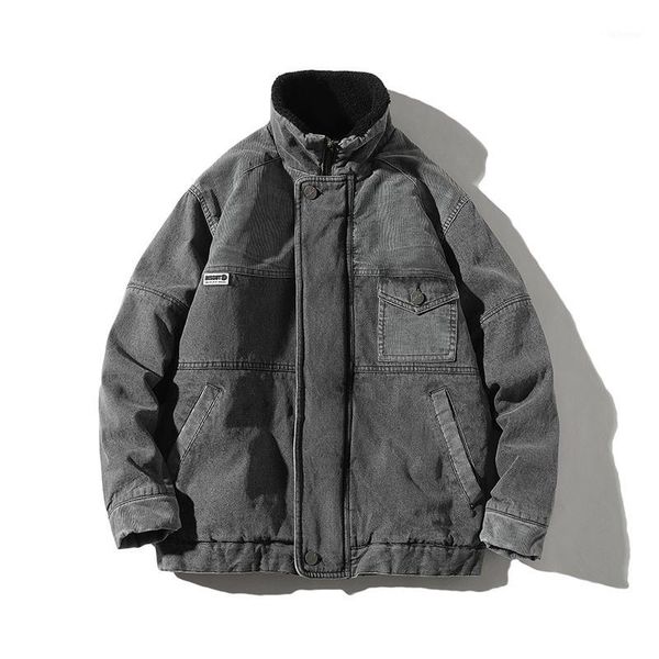 

denim jacket male 2019 new mouth jacket male new pocket loose1, Black