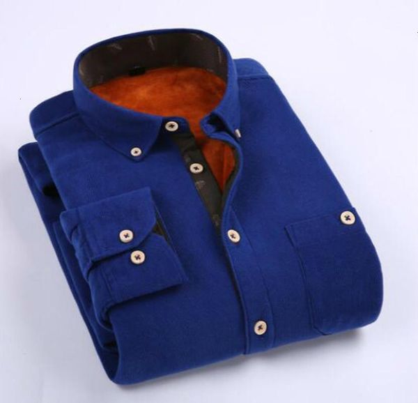 

quality winter autumn men dress shirts corduroy long sleeve comfort soft casual brand clothes man shirt camisa plus size 4xl1, White;black