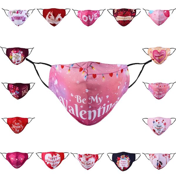 

valentine's day designers romantic face masks cartoon couple masks dustproof masks printed cupid adjustable mouth mask
