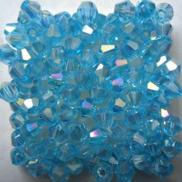 

isywaka продажа озеро blue ab 100 шт. 4 мм bicone австрия хрустальные бусы шарм шарм стеклянные бусы свободные разные бусины для diy ювелирн