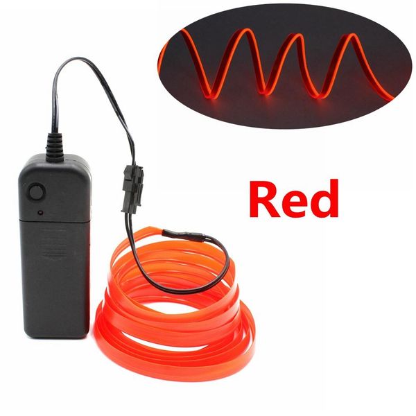 

el wire with 6mm sewing edge flexible neon lamp rope tube cable led strip glow string light for car decoration car q wmtkxz