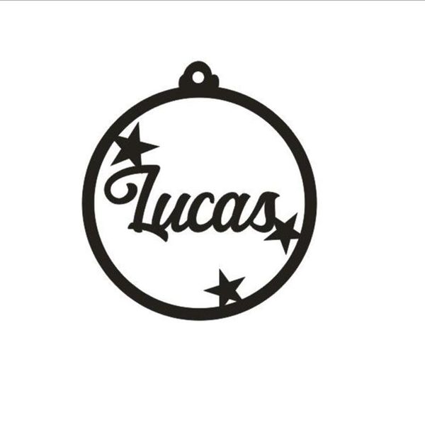 

other festive & party supplies 5pcs/lot wooden christmas balls custom name decorations personalized accessory gifts