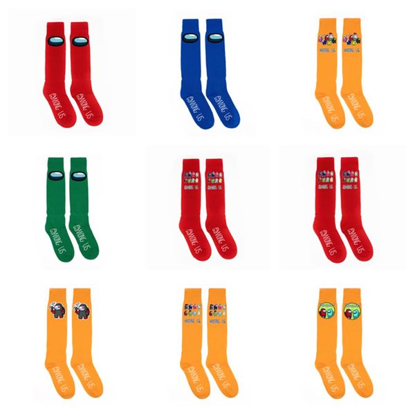 

among us socks adults knee high socks women men long knee athletic sports football cheerleaders among us soccer stockings e120901, Pink;yellow