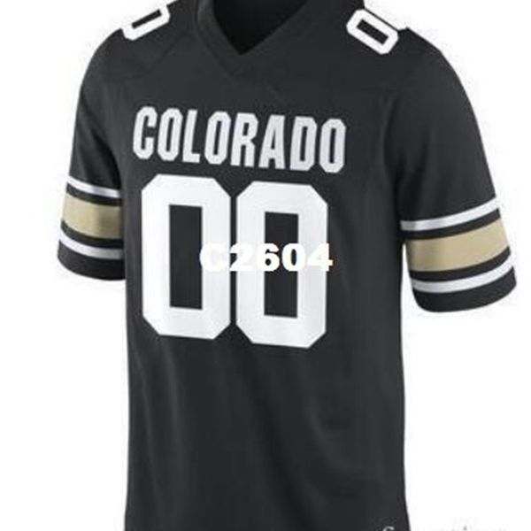 

custom 2604s,youth,women,toddler, colorado buffaloes personalized any name and number any size stitched college jersey, Black