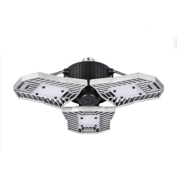 

85-265v indoor garage ceiling lights e27 6000lm 60w high lumen deformable bulbs lamps led tribright radar sensor parking workshop light