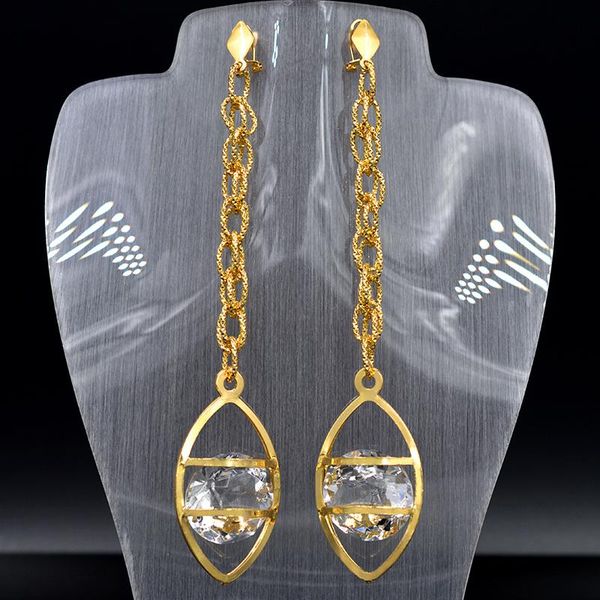 

sunny jewelry fashion jewelry 2021 long drop dangle earrings for women zircon water drop for party wedding daily, Silver