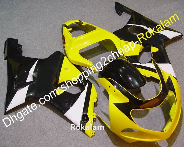 Para Suzuki K1 GSXR1000 2000 2001 2002 GSXR 1000 00 01 02 GSX-R1000 Amarelo ABS Fairings de motocicleta (moldagem por injeção)