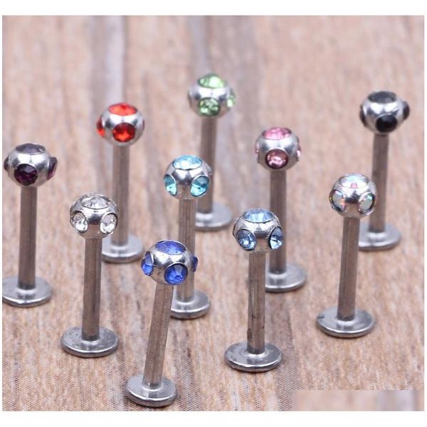 

labret monroe lip ring stainless steel bar body piercing jewelry 5 sqcqhg homes2007, Black