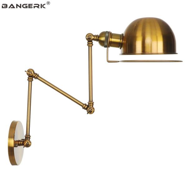

retro folding bedside wall lamp industrial long arm led wall light vintage loft iron lights home decor lighting luminaire