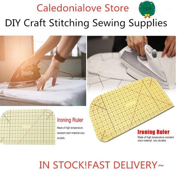 

in stock diy high temperature resistant ironing ruler measuring device resin art patchwork tailor stitching sewing craft tool1, Black