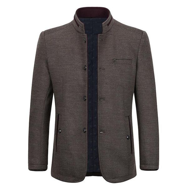 

youthup winter men's wool coat single breasted slim fit fashion coats overcoats oat mens streetwear casual 4 colors -3xl, Tan;black