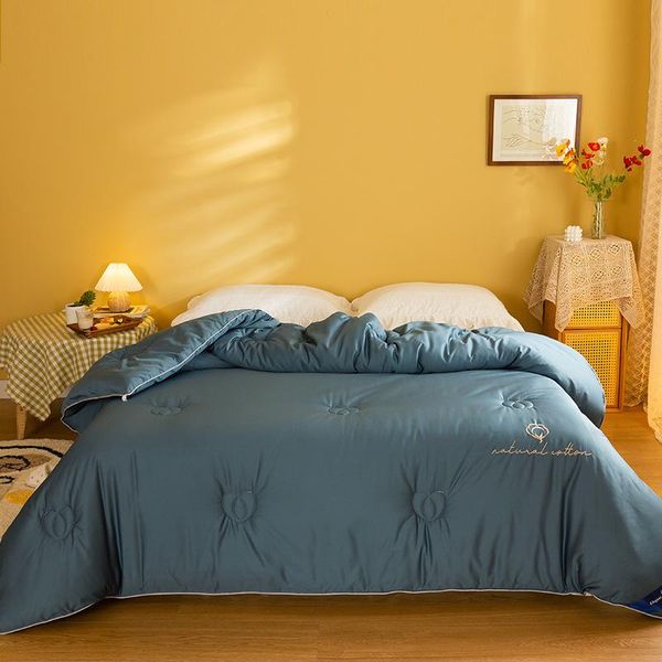 

comforters & sets 100% cotton quilt blanket naturel 2021 comforter autumn thickening household wool super warm winter