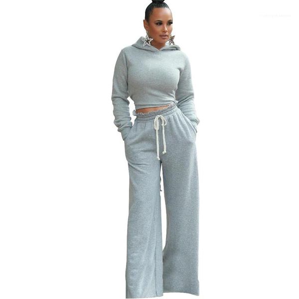 

womens two piece pants bandage hollow out ladies tracksuits casual hooded designer womens clothes soild color, White