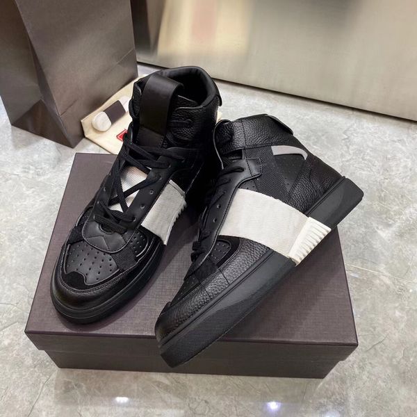 

arrival men women vl7n embossed leather sneaker black white suede flats shoes patchwork classic casual trainer big size 35-45