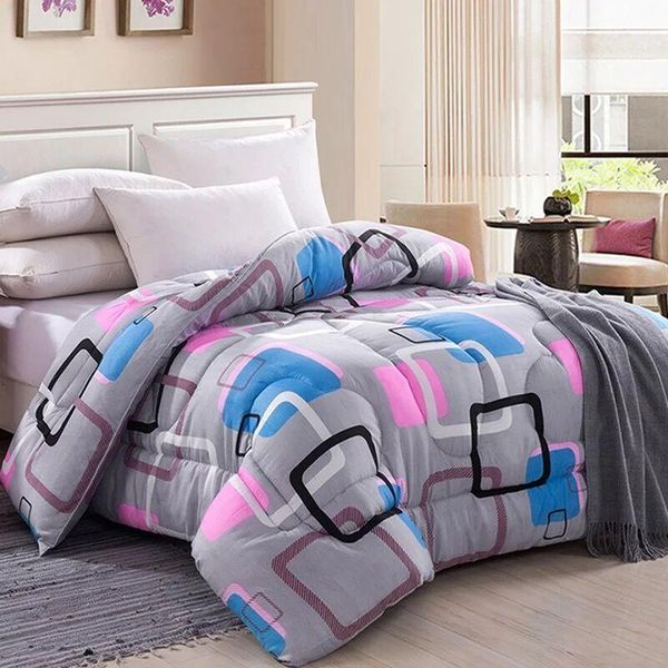 

2020 new adults king/twin/queen size winter thick warm quilts bedding comforter children bedroom cute cartoon soft duvet filling1