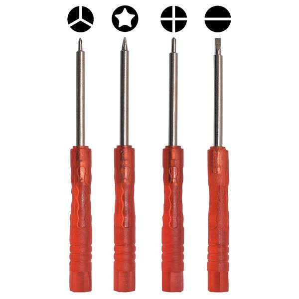 Mini cacciavite rosso 3.0 0.6Y 1.2 Star 0.8 Pentalobe 1.5 2.0 Cacciavite Torx T2 T3 T4 T5 T6 Phillips per iPhone Strumento di riparazione Huawei