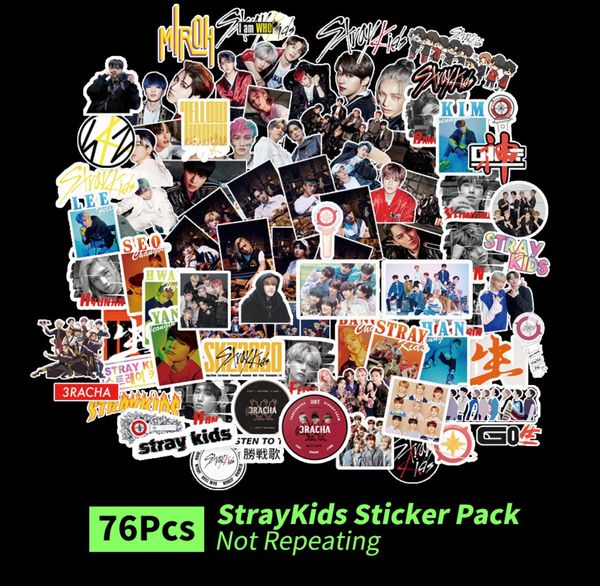 

76pcs/set 10sets/lot stray kids sticker pack ing