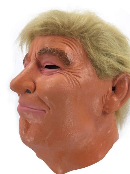 

2021 последний кандидат республиканской celebrity реалистичной donald trump президентской полная маска глава волосы хэллоуин косплей костюм