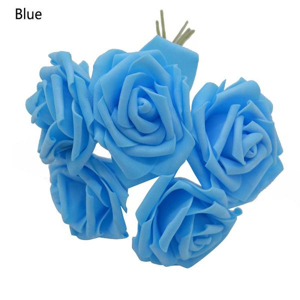 

5pcs lot multicolor pe foam flowers artificial rose flower wedding bridal bouquet home decor rose diy scrapbooking supplies bbydjo