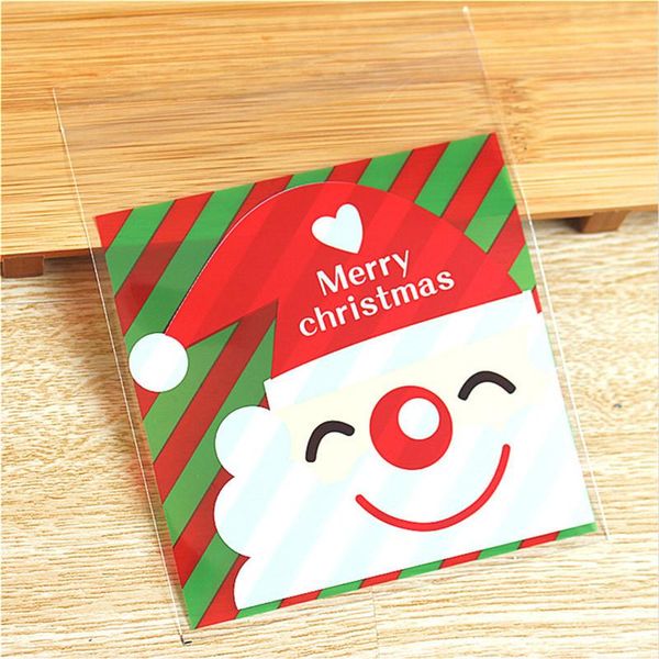 

100pcs bakery package christmas style self sealed biscuit cookie candy bag 10 10 christmas candy supplies gift present bags wmtbpn xhhair