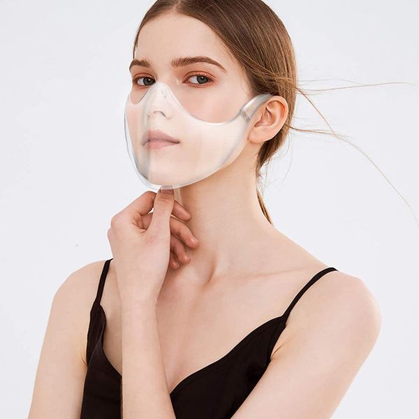 

hygiene anti fog fast delivery masque máscara 2020 durable cycling mask face shield combine plastic reusable transparent clear face mask
