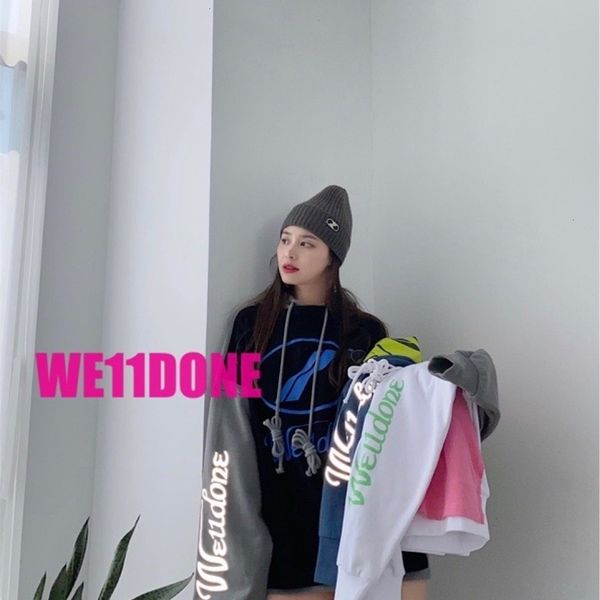 

we112020 autumn and winter new cotton men's and women's same color matching leisure fashion trend wear hat, Black;green