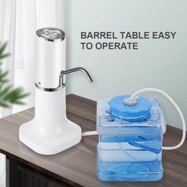 

water dispenser electric rechargeable bottle pump usb wireless portable automatic bucket bottle1