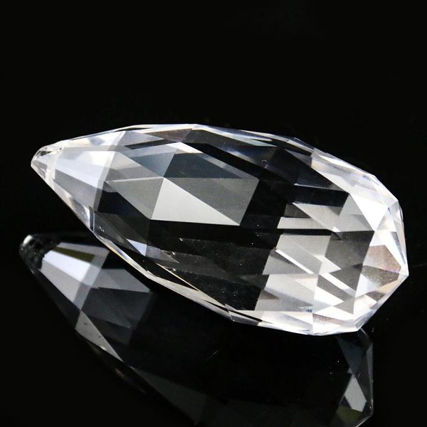 

fusiform drop suncatcher glass crystal chandelier prism pendant party ornament artwork diy craft supply lamp part 1hole 75 87mm h wmtysi